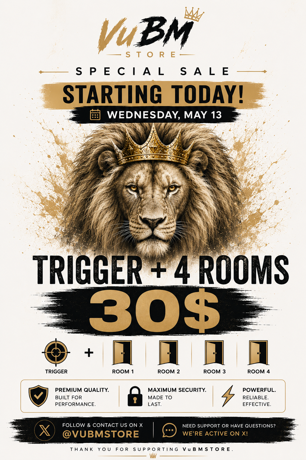 TRIGGER + 4 ROOMS